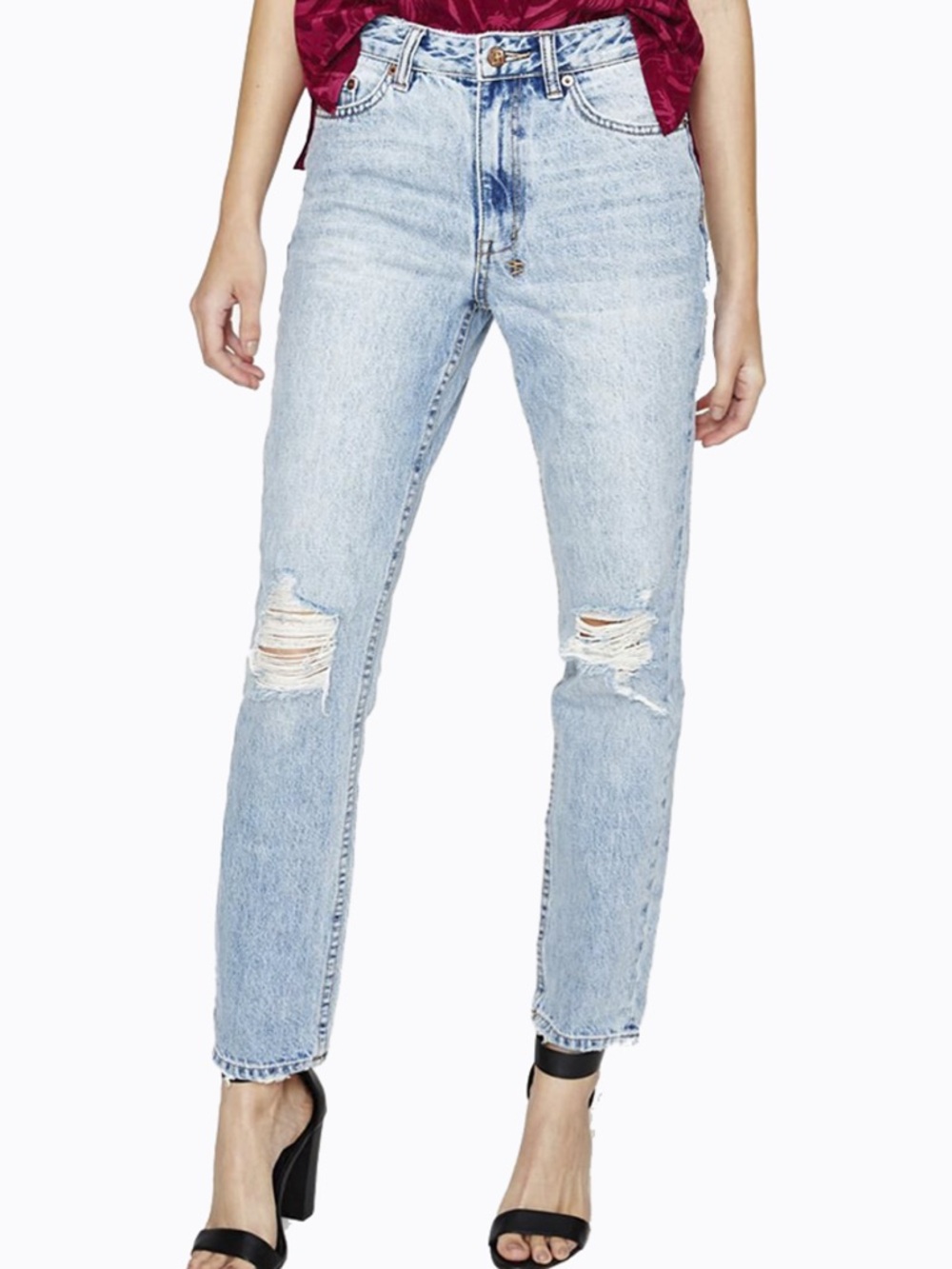 Ksubi Slim Leg Distressed Jean
